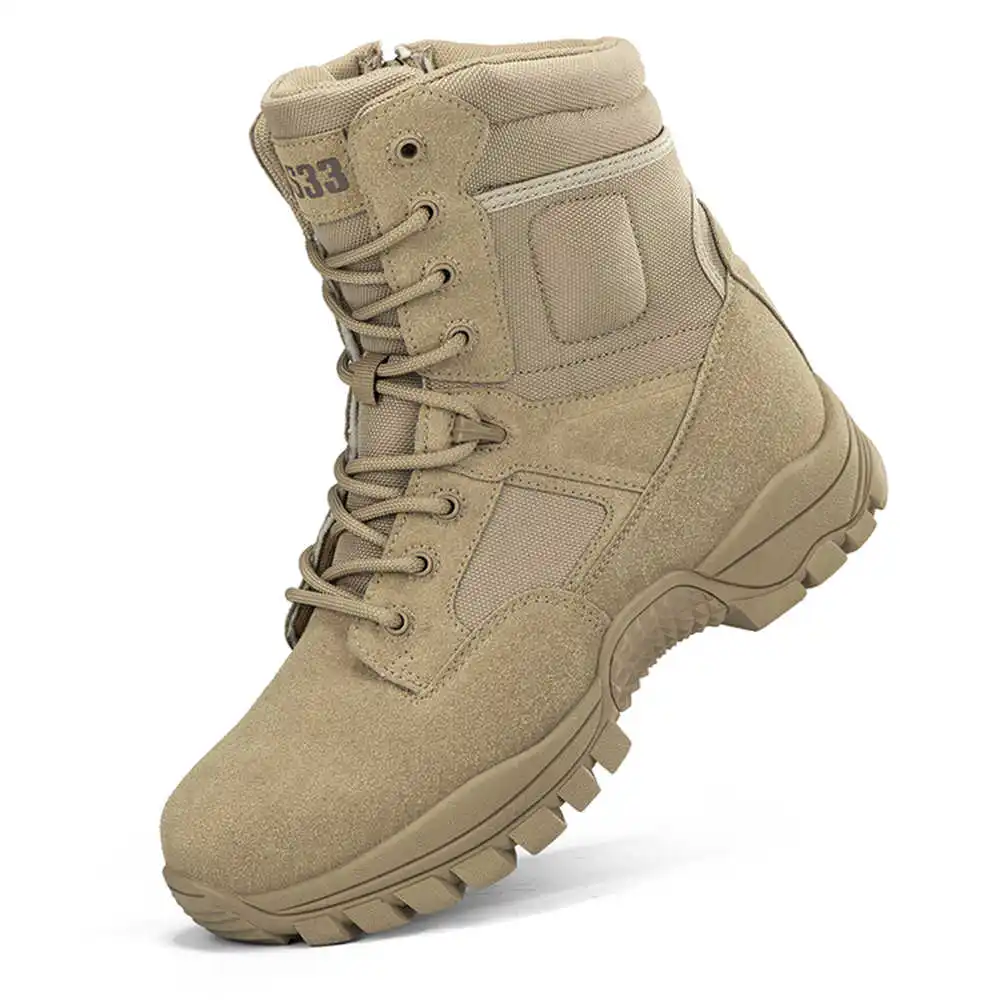 Men Accessories Tips - Nonslip Genuine Leather Hiking Boots Designer