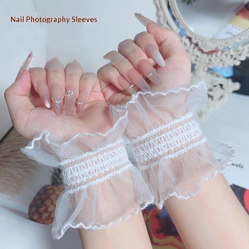 Men Accessories Tips - 1/2Pcs Lace White Mesh Tulle Photo