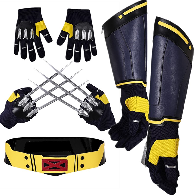 Men Accessories Necklace - Wolf Logan Cosplay Belt Gloves Claws