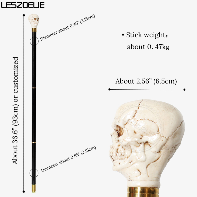 93cm Skull-Head Black German B - đánh giá và giá Men Accessories Tips