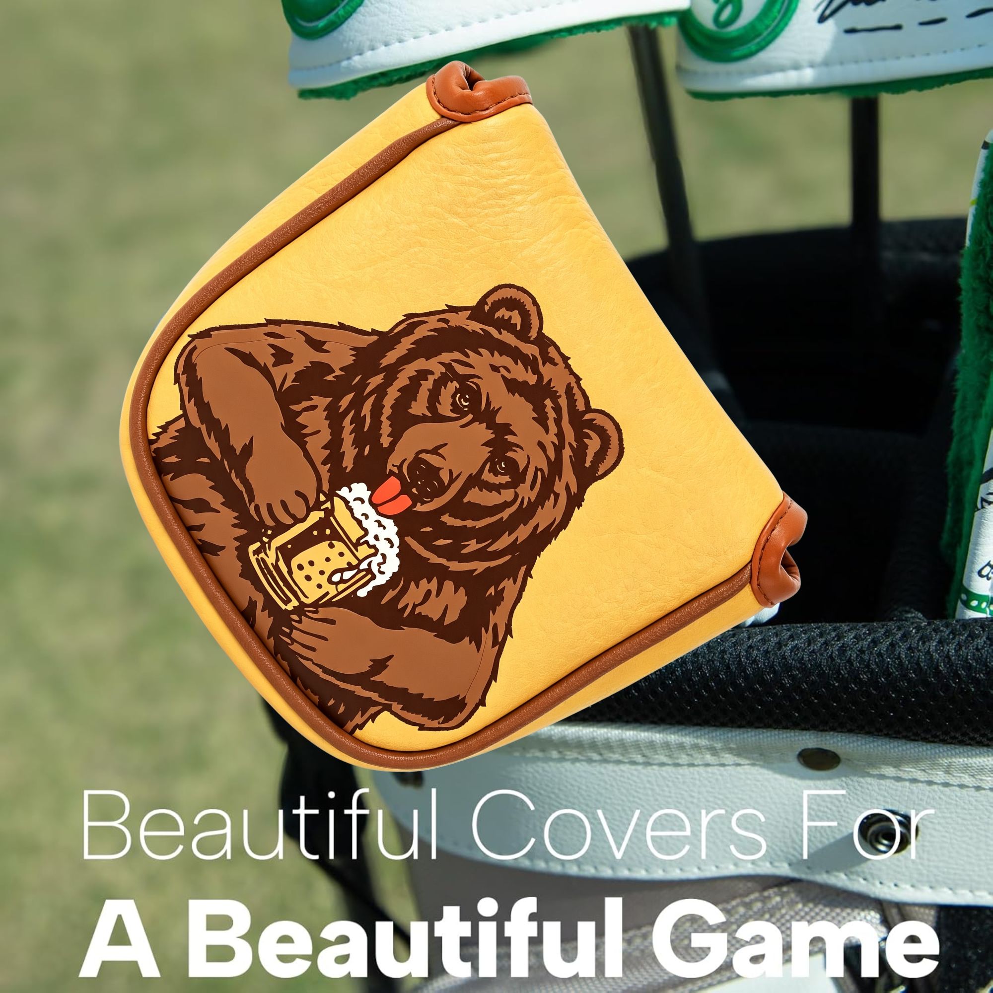 Skull Embroidered Golf Mallet  - đánh giá và giá Men Accessories Usa
