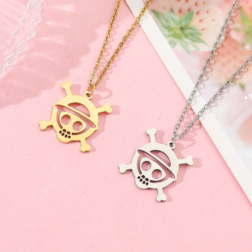 Anime Skull Alloy Hollow Penda - đánh giá và giá Men Accessories Necklace