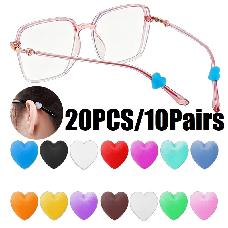 20PCS Heart Silicone Glasses E - đánh giá và giá Men Accessories Tips