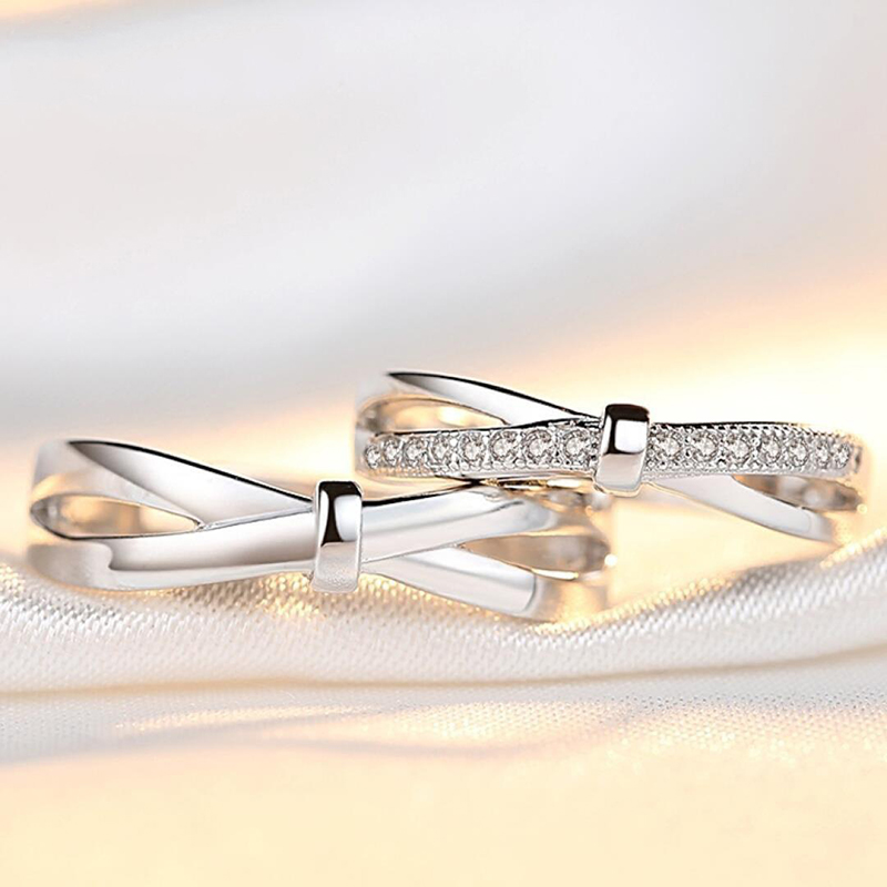 Lãng Mạn Nơ Nhẫn Đôi Nhẫn Cặp  - đánh giá và giá Men'S Accessories Hand Bands