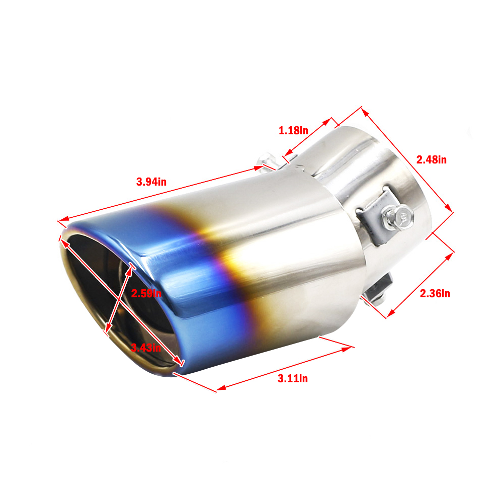 Tail Muffler Exhaust Tip Pipe  - đánh giá và giá Men Accessories Tips