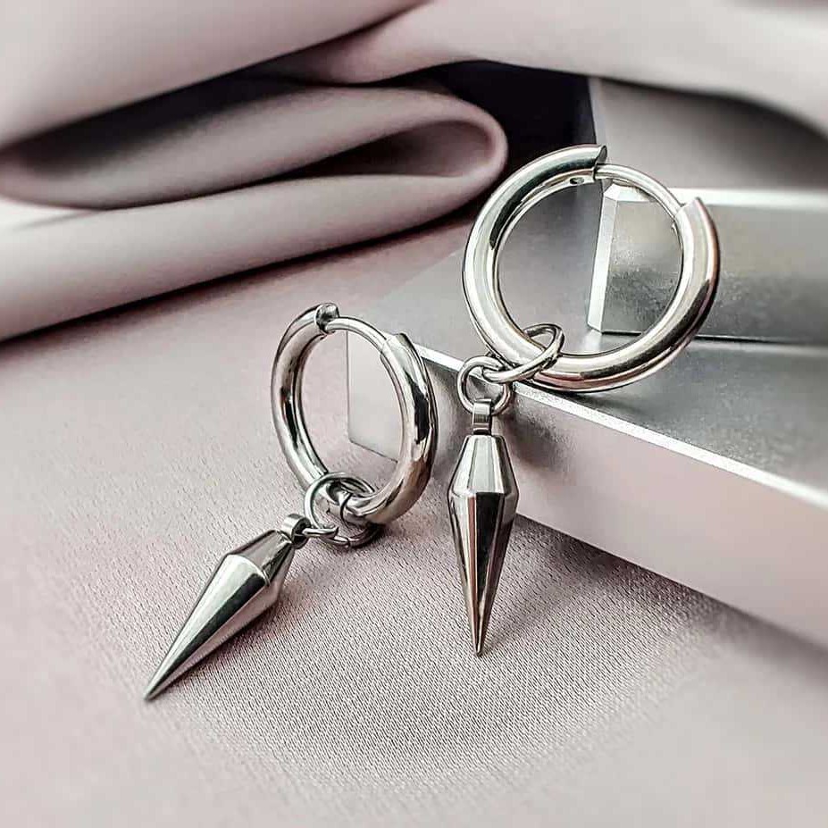 Punk rivet earring,Goth jewelr - đánh giá và giá Men Accessories Tips
