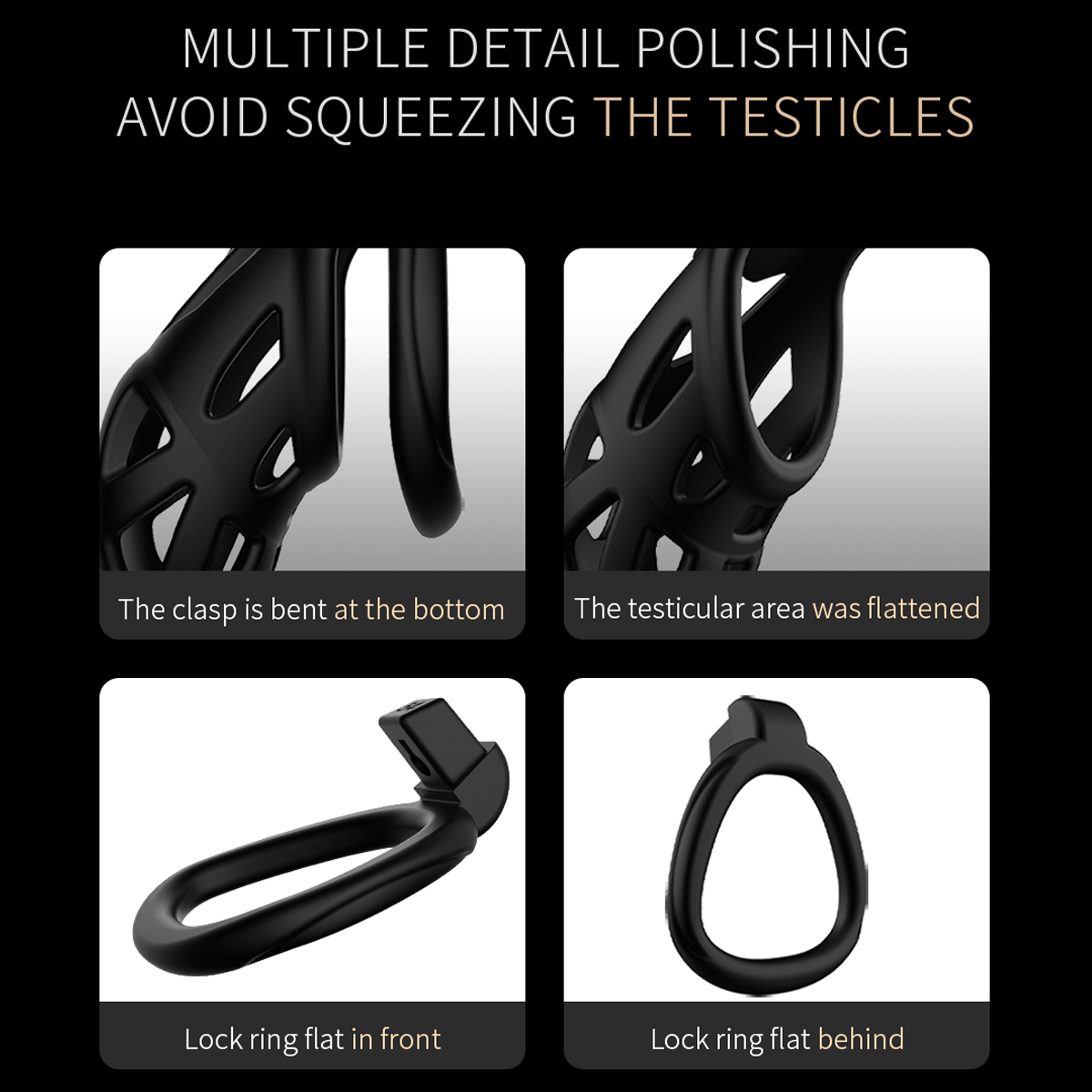 Male Chastity Cage Penis Lock  - đánh giá và giá Men Accessories Usa