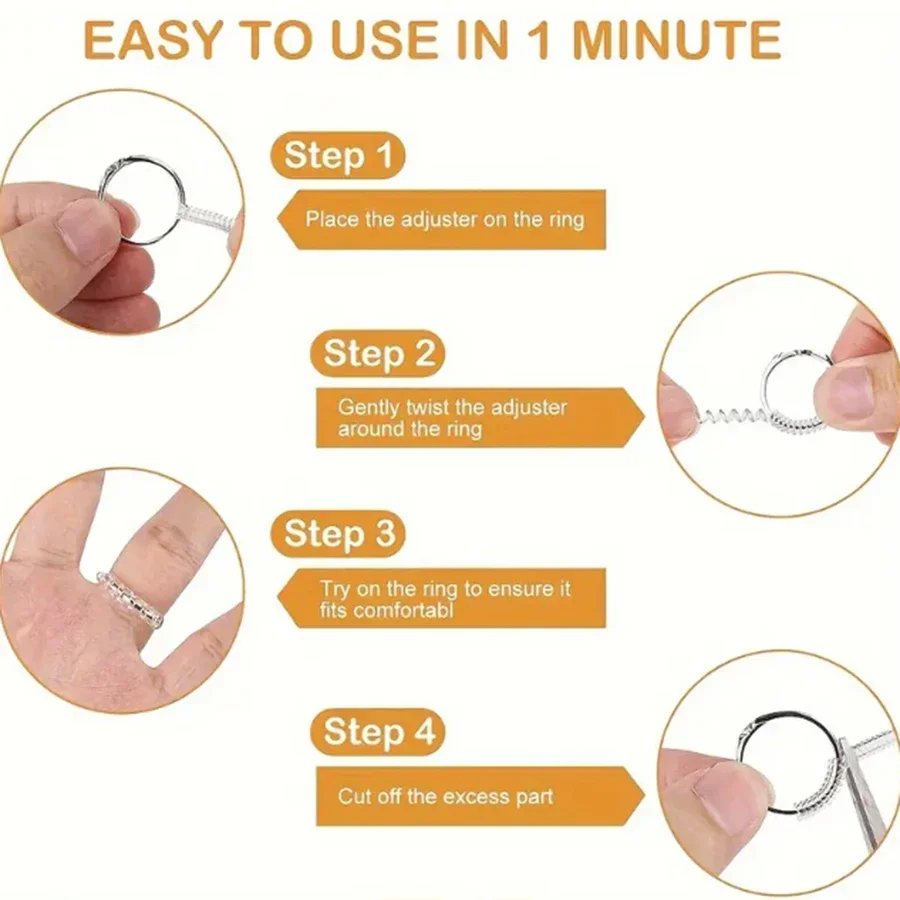 4/8pcs-Ring Size Adjuster-Invi - đánh giá và giá Men Accessories Ring