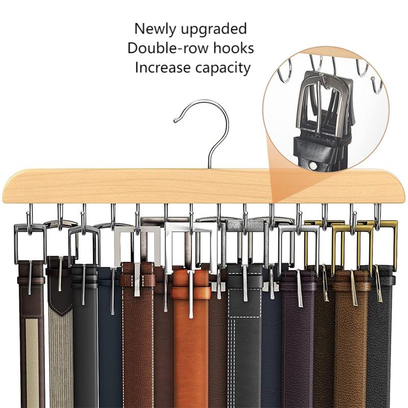 Wooden Belt Rack Women Storage - đánh giá và giá Men'S Accessories Wardrobe