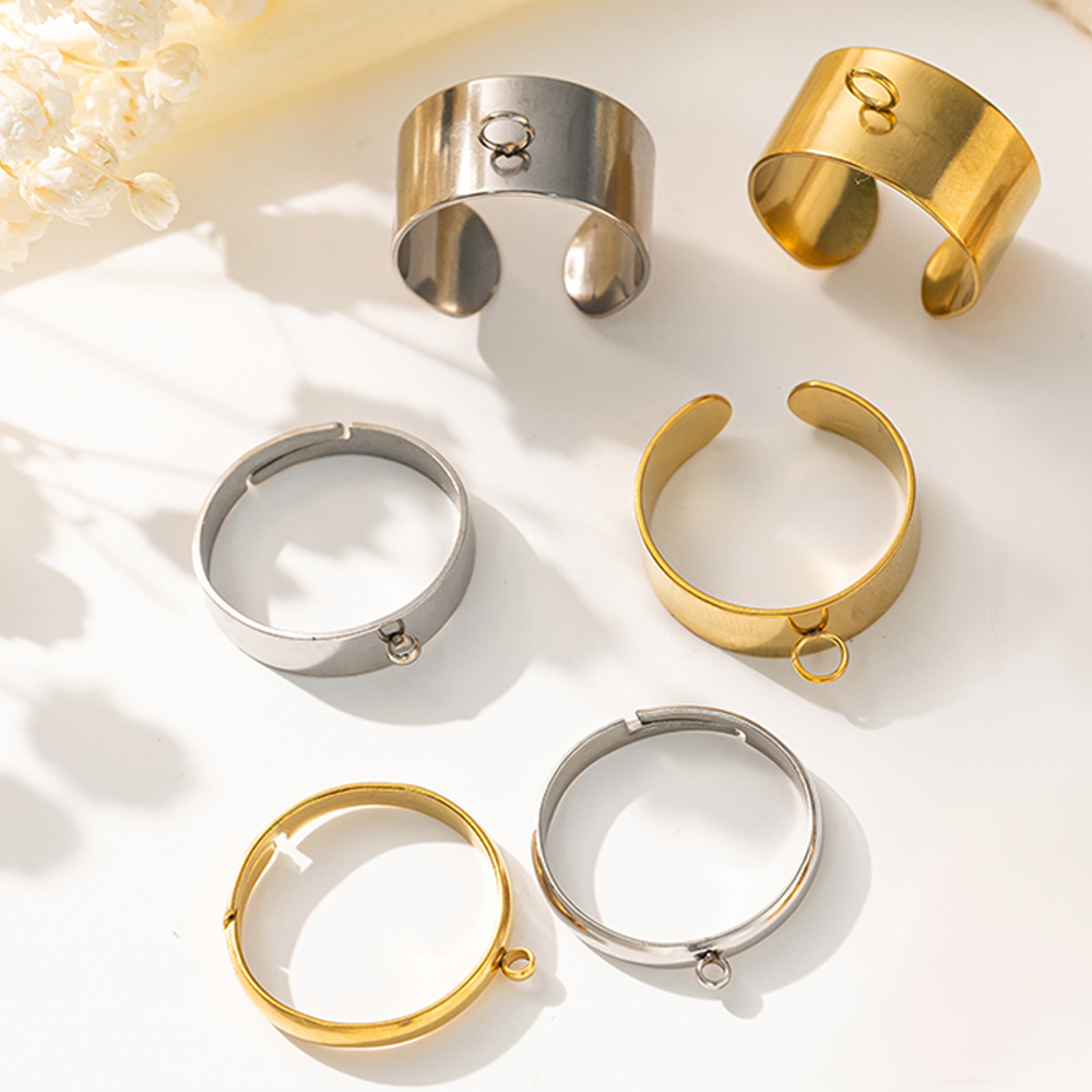 5pcs/Lot Stainless Steel Gold  - đánh giá và giá Men Accessories Ring