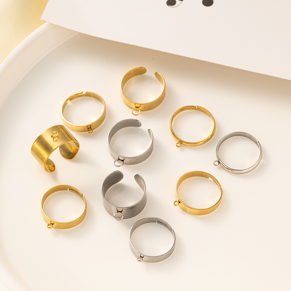 5pcs/Lot Stainless Steel Gold  - đánh giá và giá Men Accessories Ring