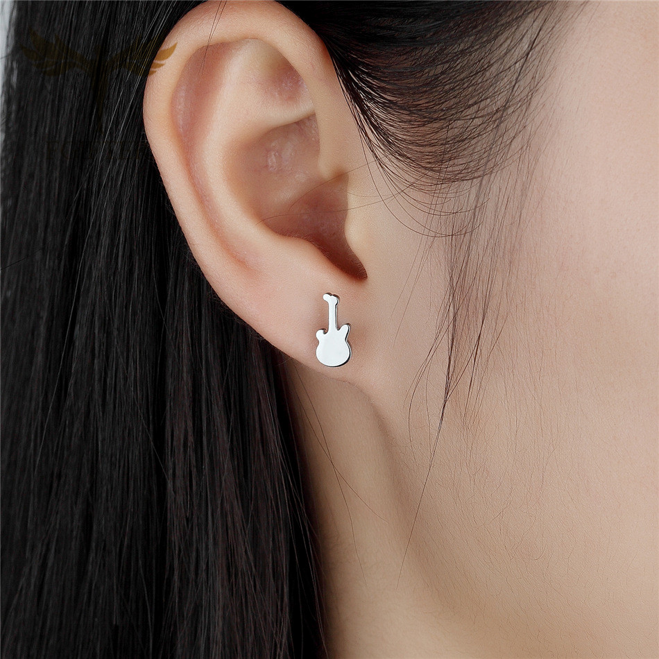 12 Pairs Music Guitar Earrings - đánh giá và giá Men Accessories Store
